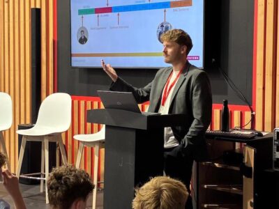 18 - Tom Paren, Graduate Aerodynamicist at BAE Systems explaining his career progression, starting at the Vinten Trust Engineering Experience eleven years ago
