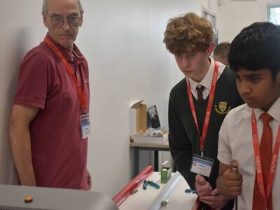 2 - Edward and Jomet at the STEM F1 event in Bury