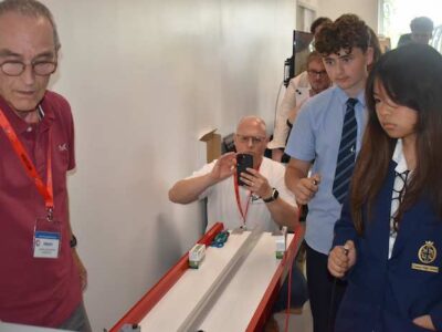 5 - Ready, Steady Go -students involved in the F1 challenge at a STEM event in Bury