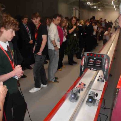10 - Students taking part in the F1 challenge event