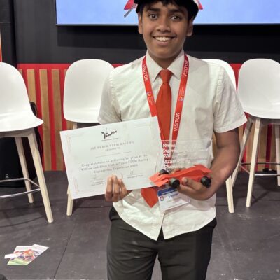 20 - STEM Racing winner, Jomet Matthews from Stowmarket High School